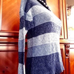 American Eagle Outfitters Blue Stripped Sweater